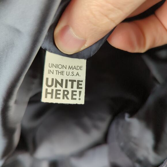 Hart Schaffner Marx Navy Blue Pinstripe Two Button Sport Coat Jacket Men's‎ 46L - Picture 9 of 10